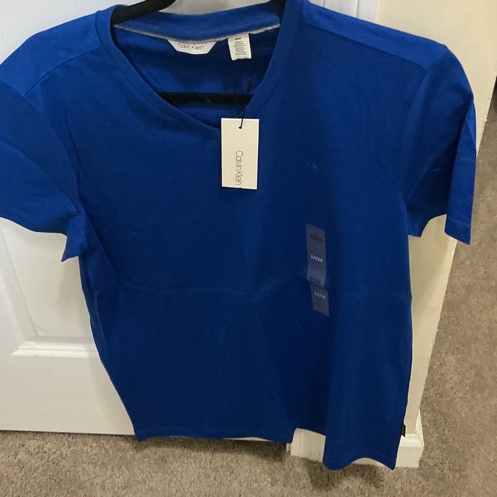 Calvin Klein Women's Vibrant Blue Tee
